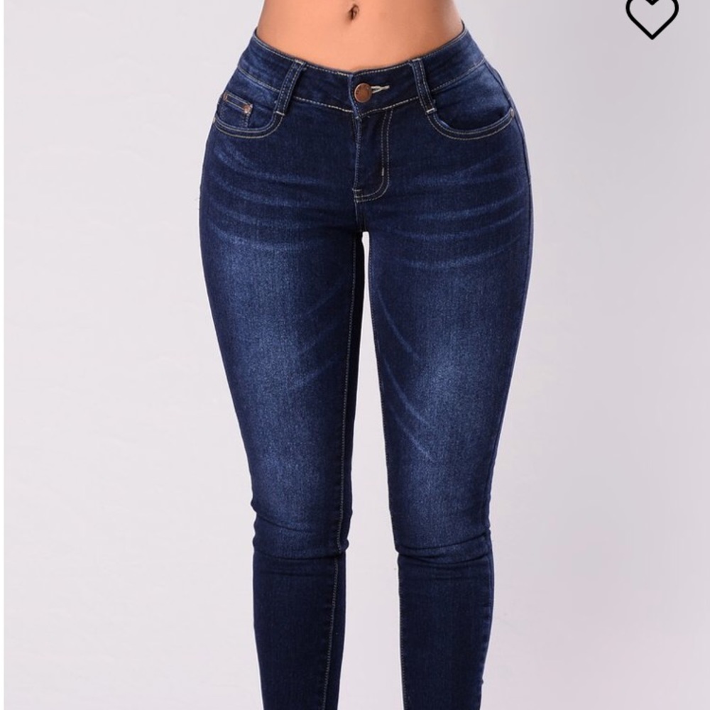 Dark Skinny Booty Lifting Jean Fashion Nova